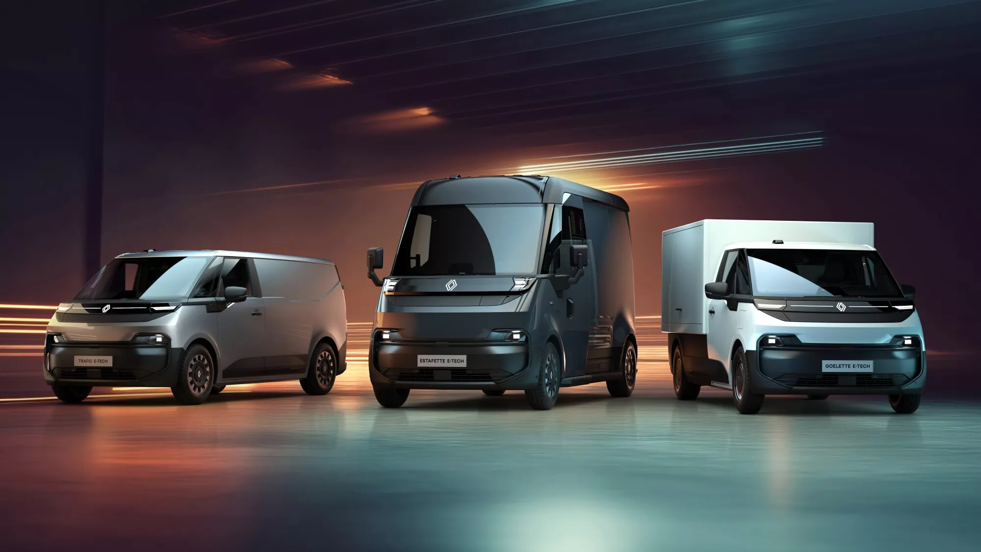 Estafette, Goelette et Trafic, Renault présente une nouvelle ère de véhicules utilitaires électriques